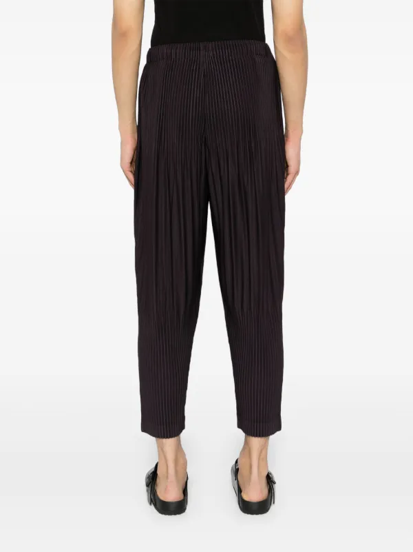 issey miyake パンツ　パープル me ISSEY MIYAKE(ミーイッセイミヤケ) プリーツパンツMI42KF251