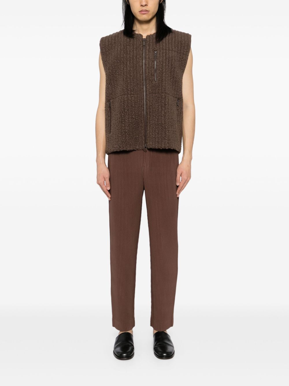 Homme Plissé Issey Miyake Overflow trousers - Bruin