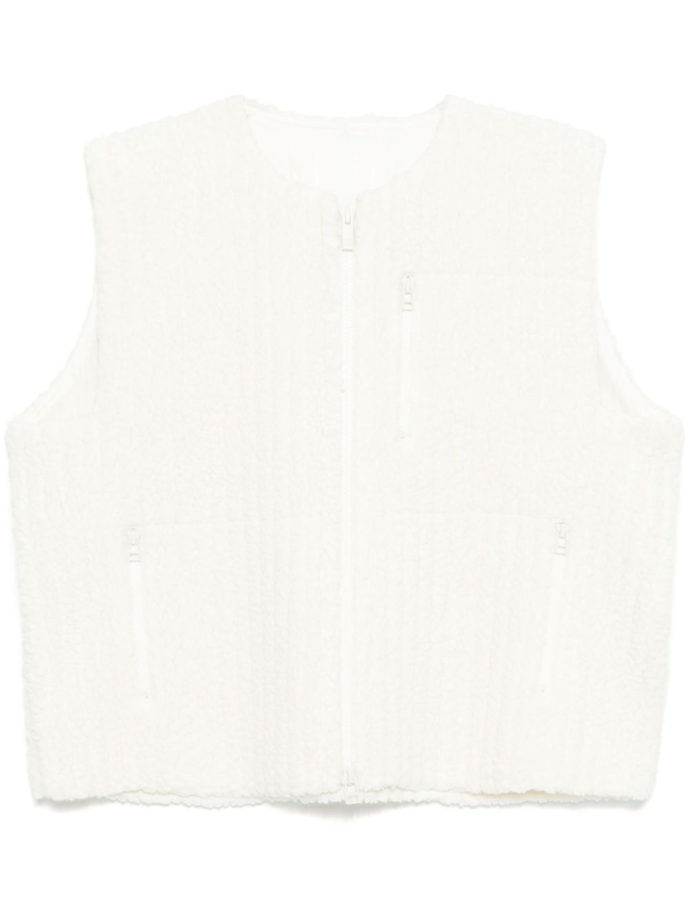 Homme Plissé Issey Miyake fleeced pleats gilet