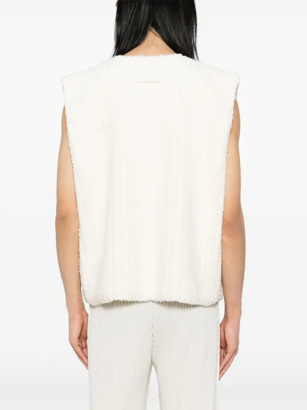 homme plisse issey miyake プリーツ ベスト ホワイト