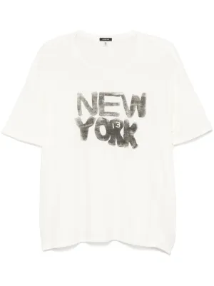 【関税込み】R13 ブラック New York Tシャツ R13 ニューヨークボーイ Tシャツ By：R13（アール サーティーン