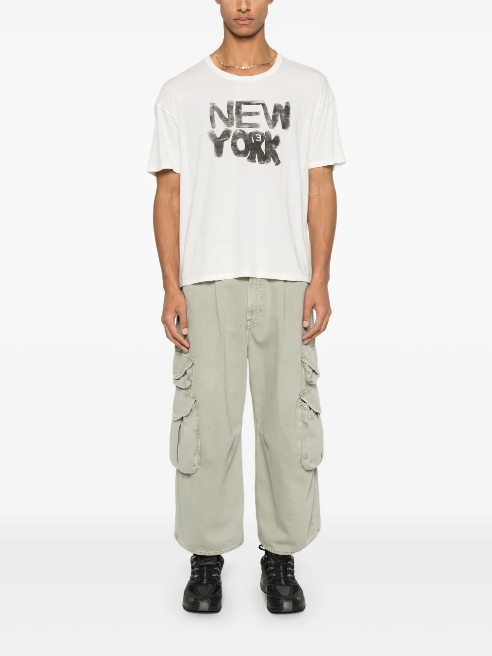 R13 New York T-shirt Wit