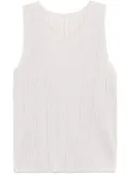 Pleats Please Issey Miyake basic sleeveless top - Neutrals