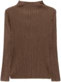 Pleats Please Issey Miyake pleated blouse - Brown