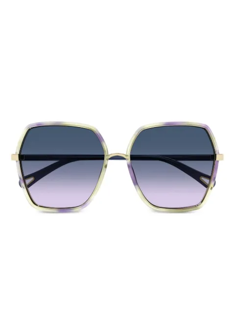 Chloé Eyewear geometric-frame sunglasses