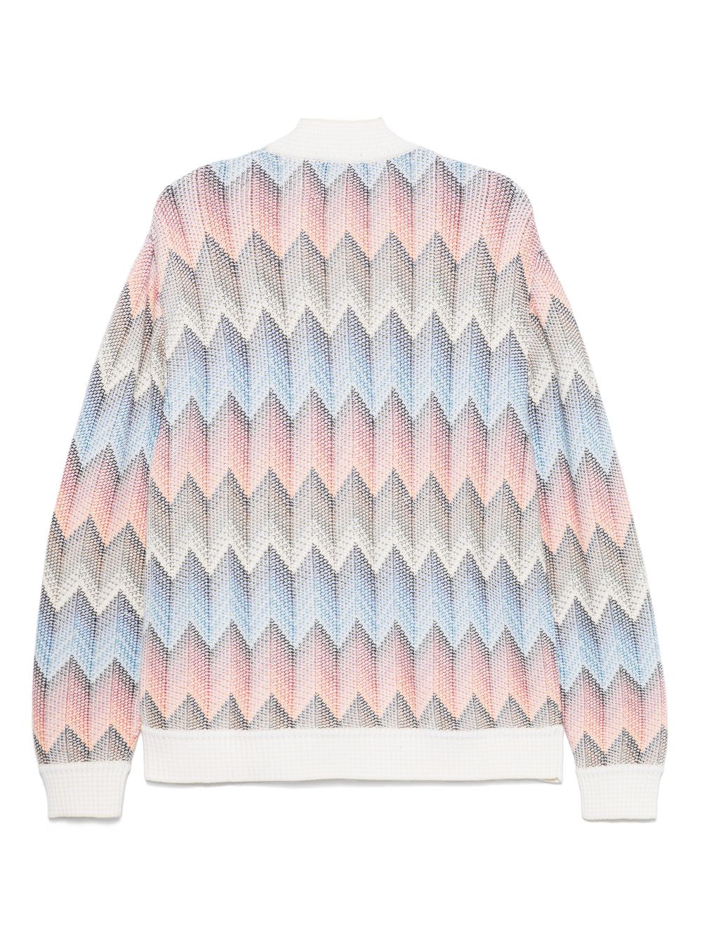 Missoni gradient chevron cardigan - White