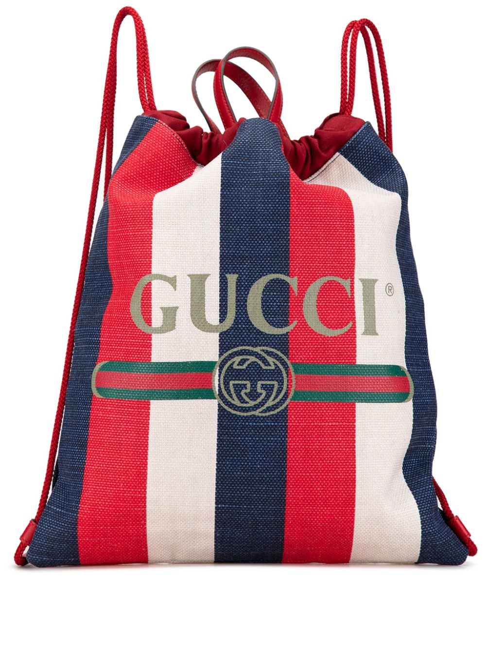 Gucci stripe backpack sale