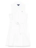 POLO RALPH LAUREN KIDS Polo Pony-embroidered dress - White