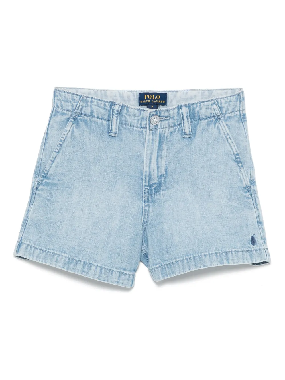 POLO RALPH LAUREN KIDS Katoenen spijkershorts Blauw