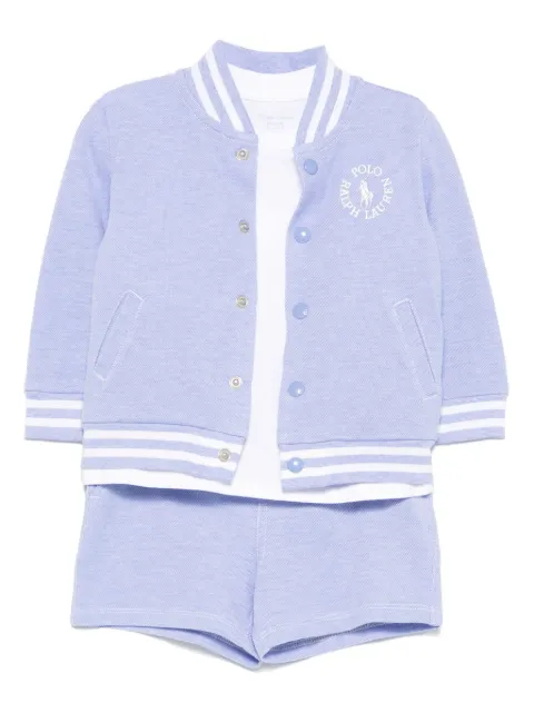 POLO RALPH LAUREN KIDS cotton shorts set
