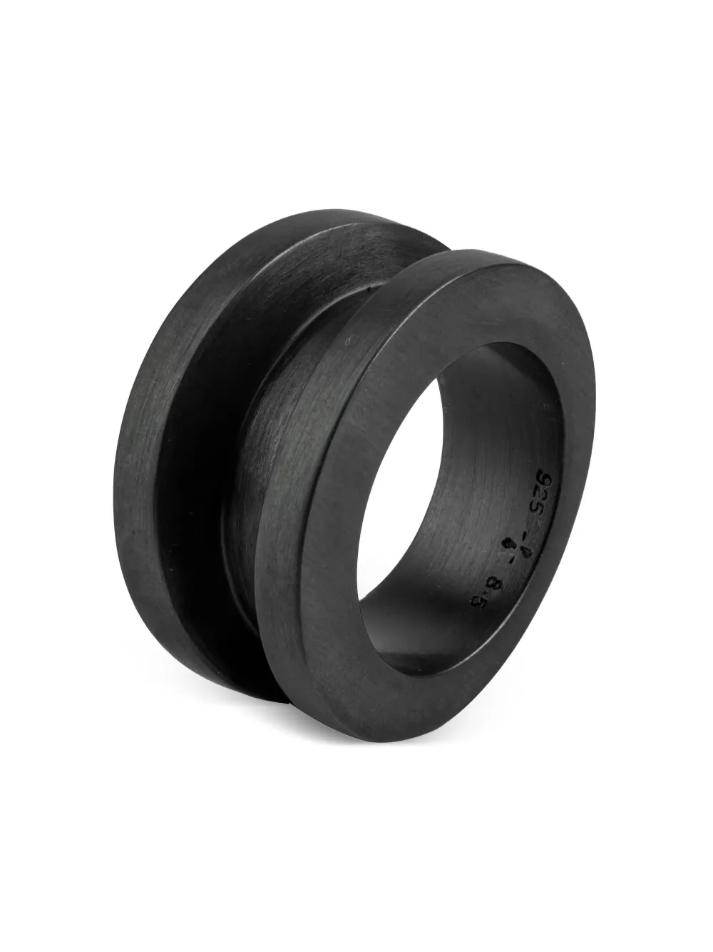 Parts Of Four Sterling Silver Chasm V2 Ring In Black