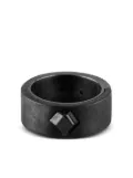 Parts of Four sterling silver Sistema ring - Black