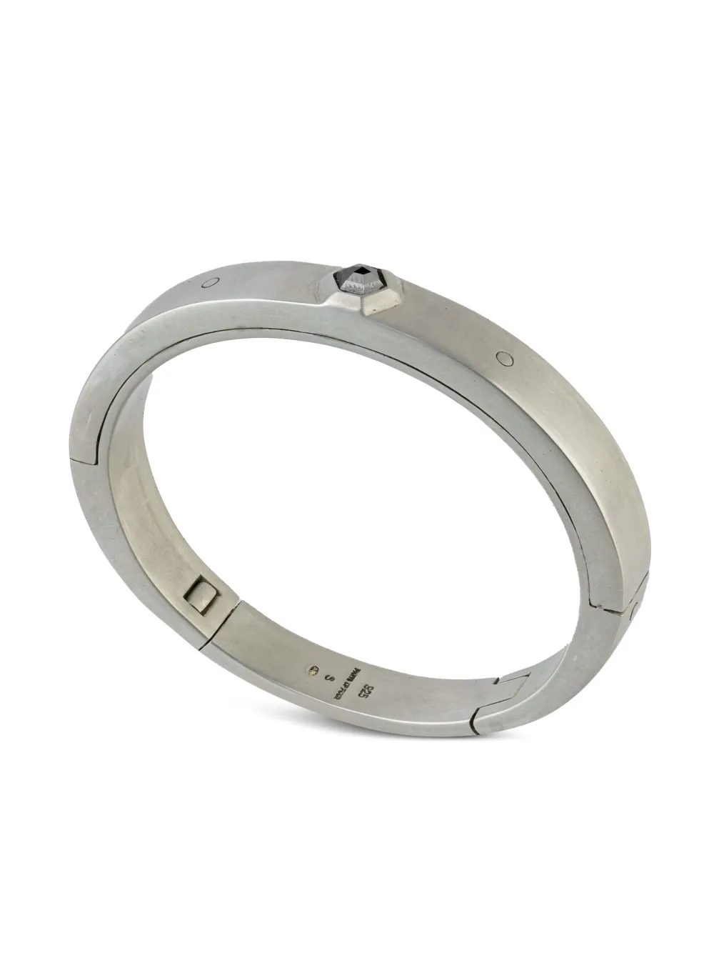 Parts Of Four Sterling Silver Sistema Black Diamond Bracelet In 银色