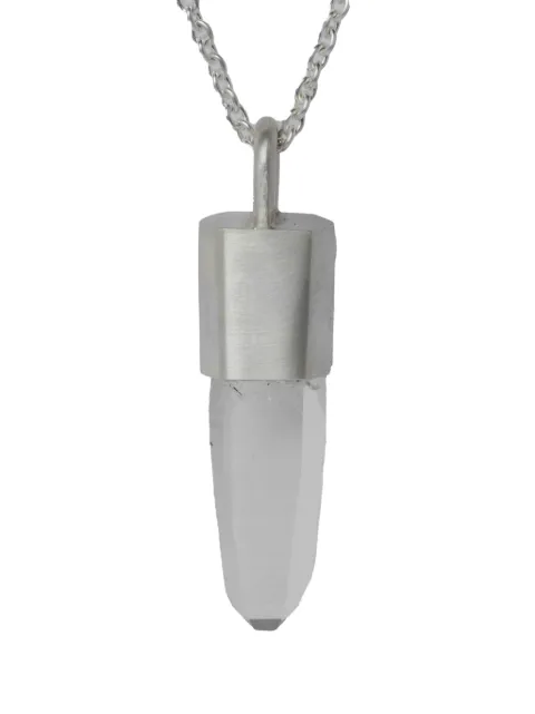 Parts of Four sterling silver Talisman quartz necklace