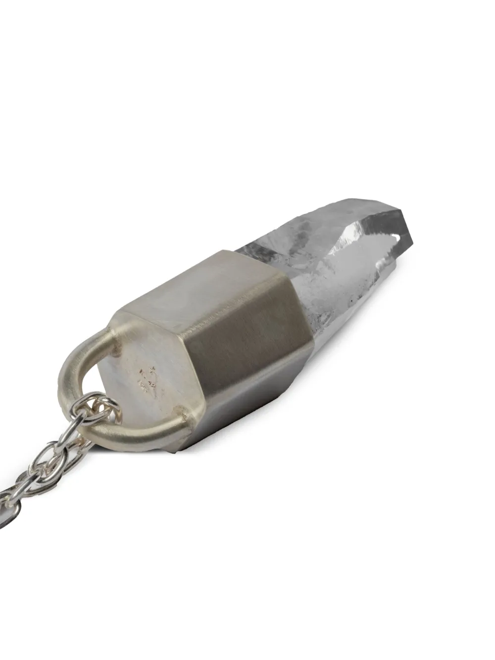 Parts Of Four Sterling Silver Talisman Quartz Necklace In Metallic