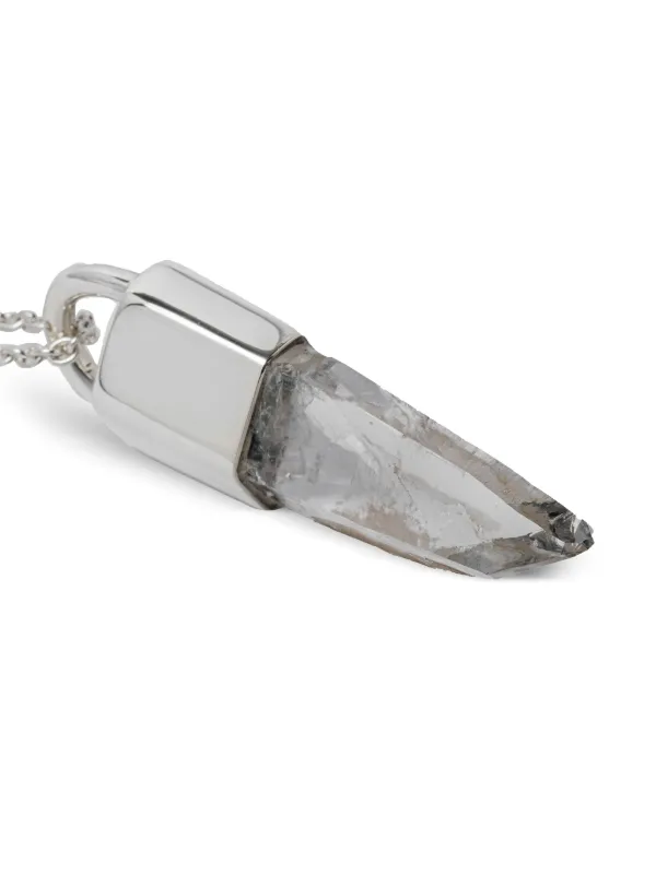 Parts Of Four Sterling Silver Talisman Quartz Necklace | Silver