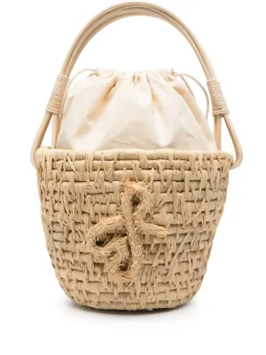 【RUSLAN BAGINSKIY】 コーンバスケット かごバッグ 送料無料//SASHIKO STITCH SQUARE BASKET（dottodotオリジナル