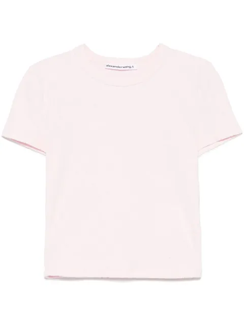 Alexander Wang logo-jacquard short-sleeve T-shirt