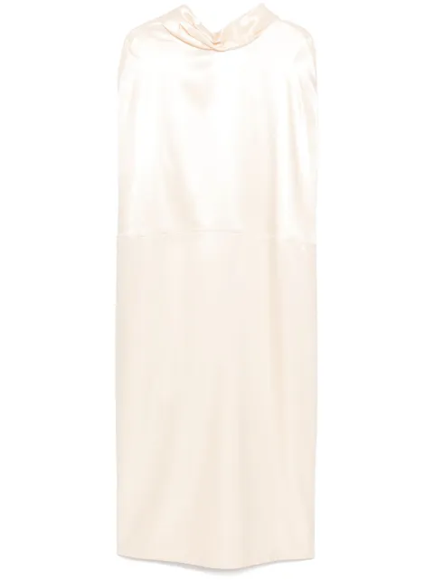 Jil Sander vestido largo de satén