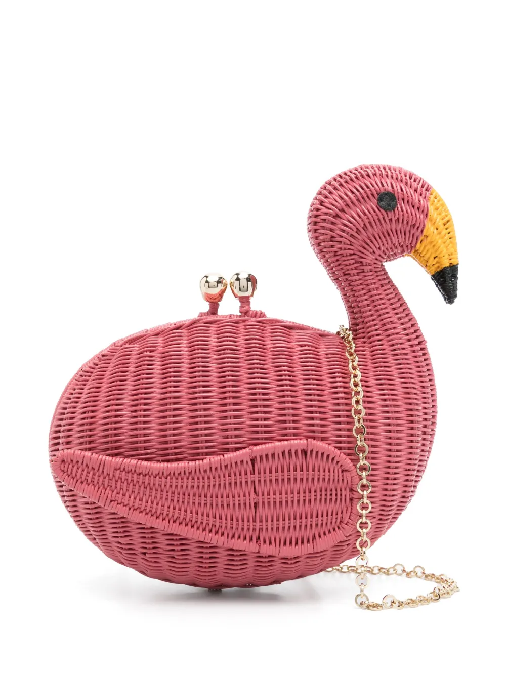 SERPUI Justin Flamingo clutch Roze