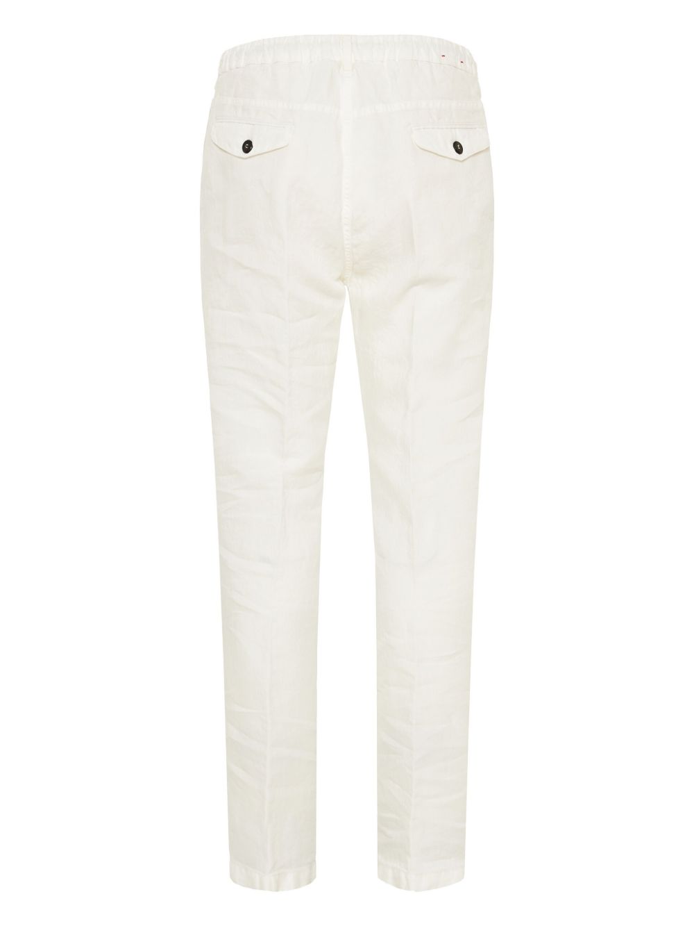 Eleventy drawstring tapered trousers - Wit