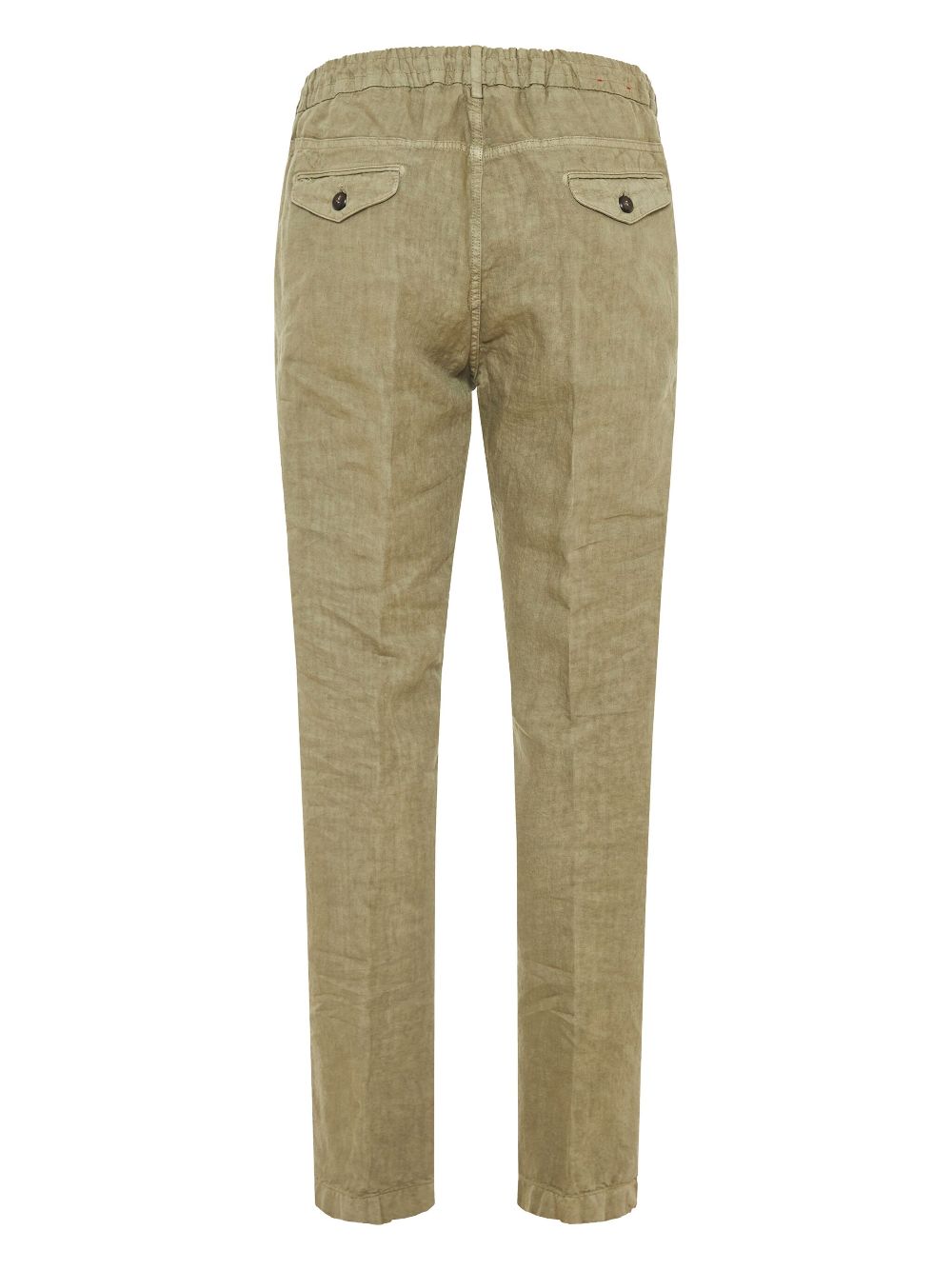 Eleventy drawstring tapered trousers - Groen