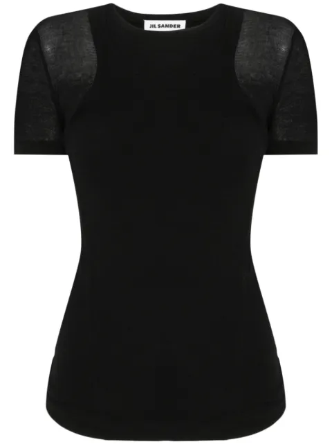 Jil Sander playera de crepé