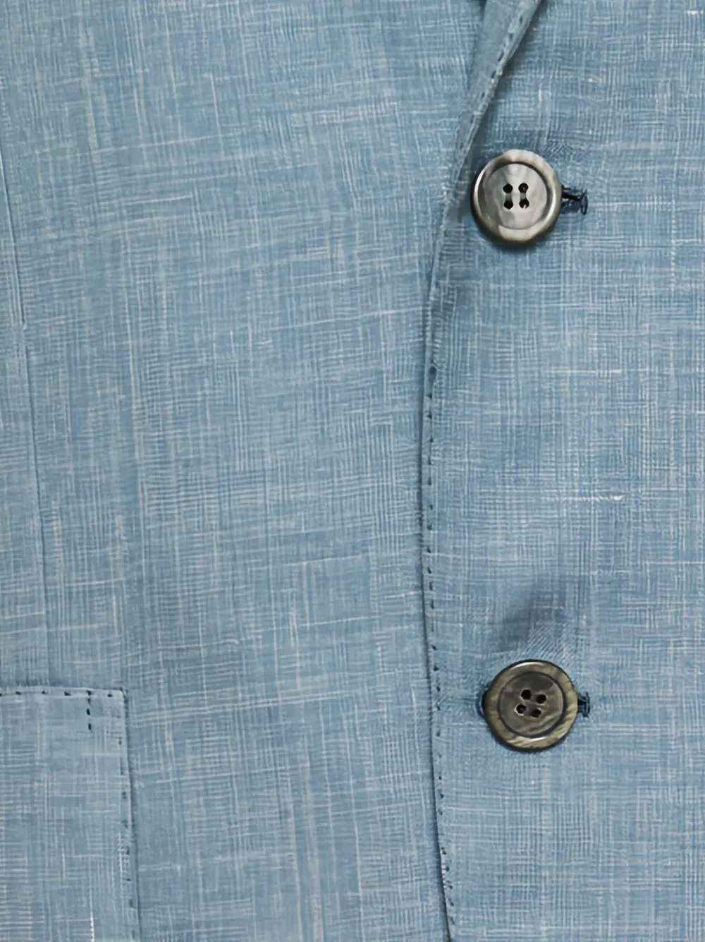 Brioni Blazer met enkele rij knopen Blauw