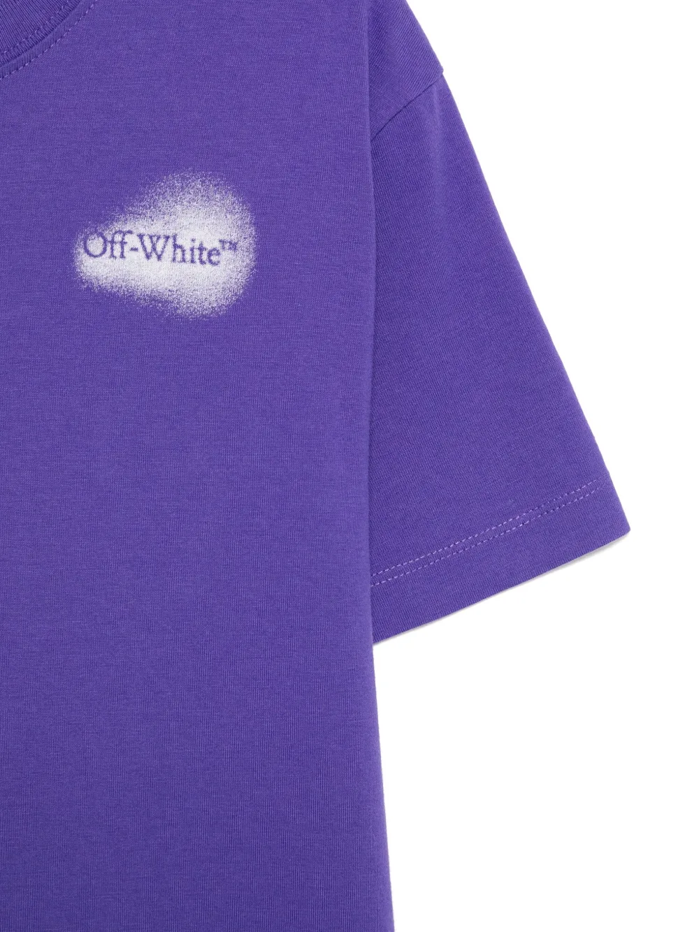Off-White Kids Arrow Spray T-shirt Paars