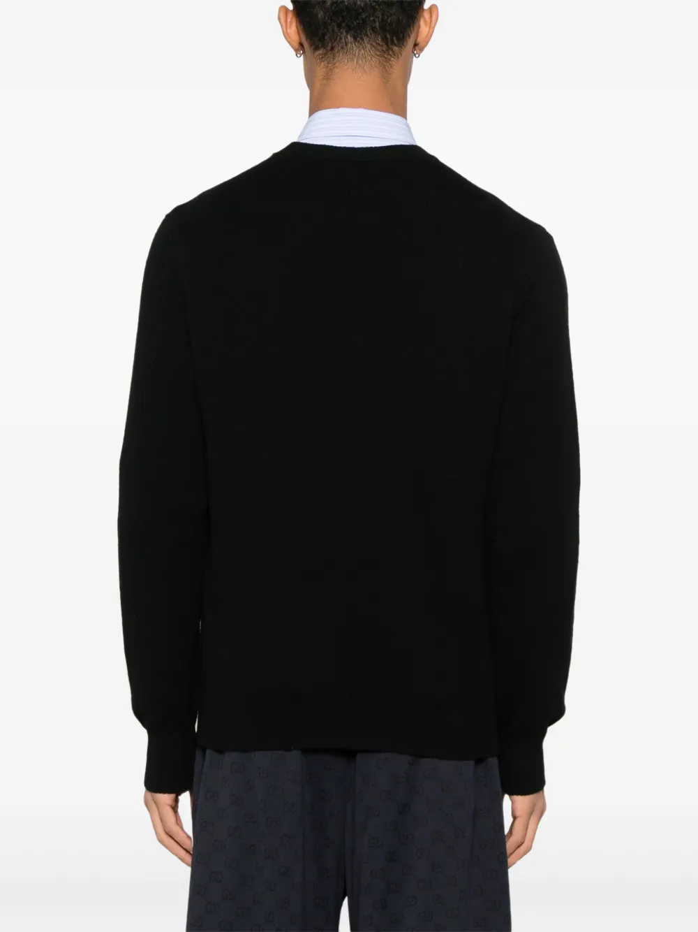 Gucci Top met geborduurd logo Zwart