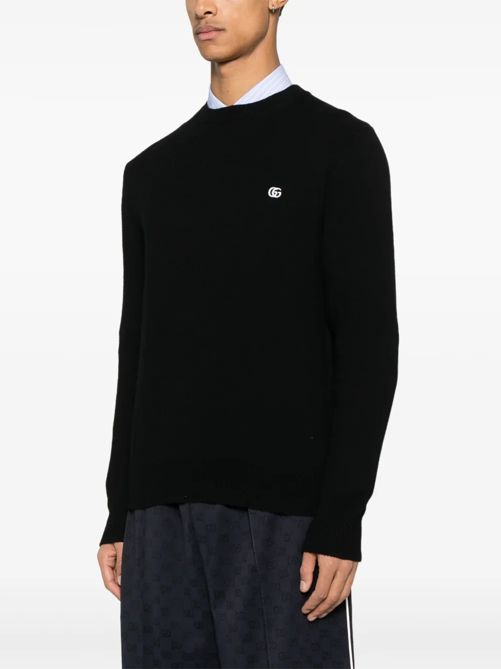 Gucci Top met geborduurd logo Zwart