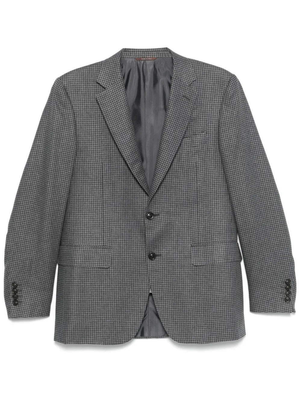 Canali Blazer met pied-de-poule print Grijs