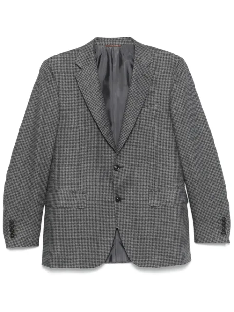 Canali blazer con estampado pied de poule