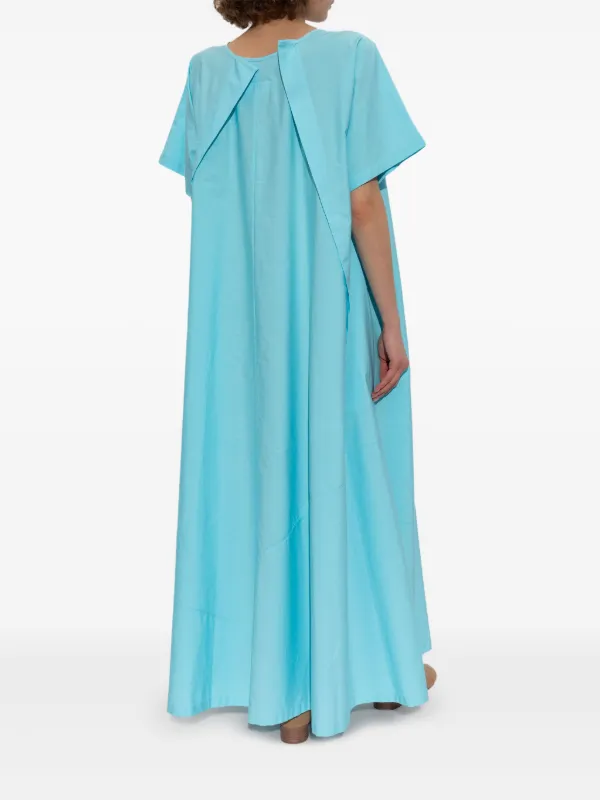 MM6 Maison Margiela Cotton Maxi Dress | Blue | FARFETCH SA