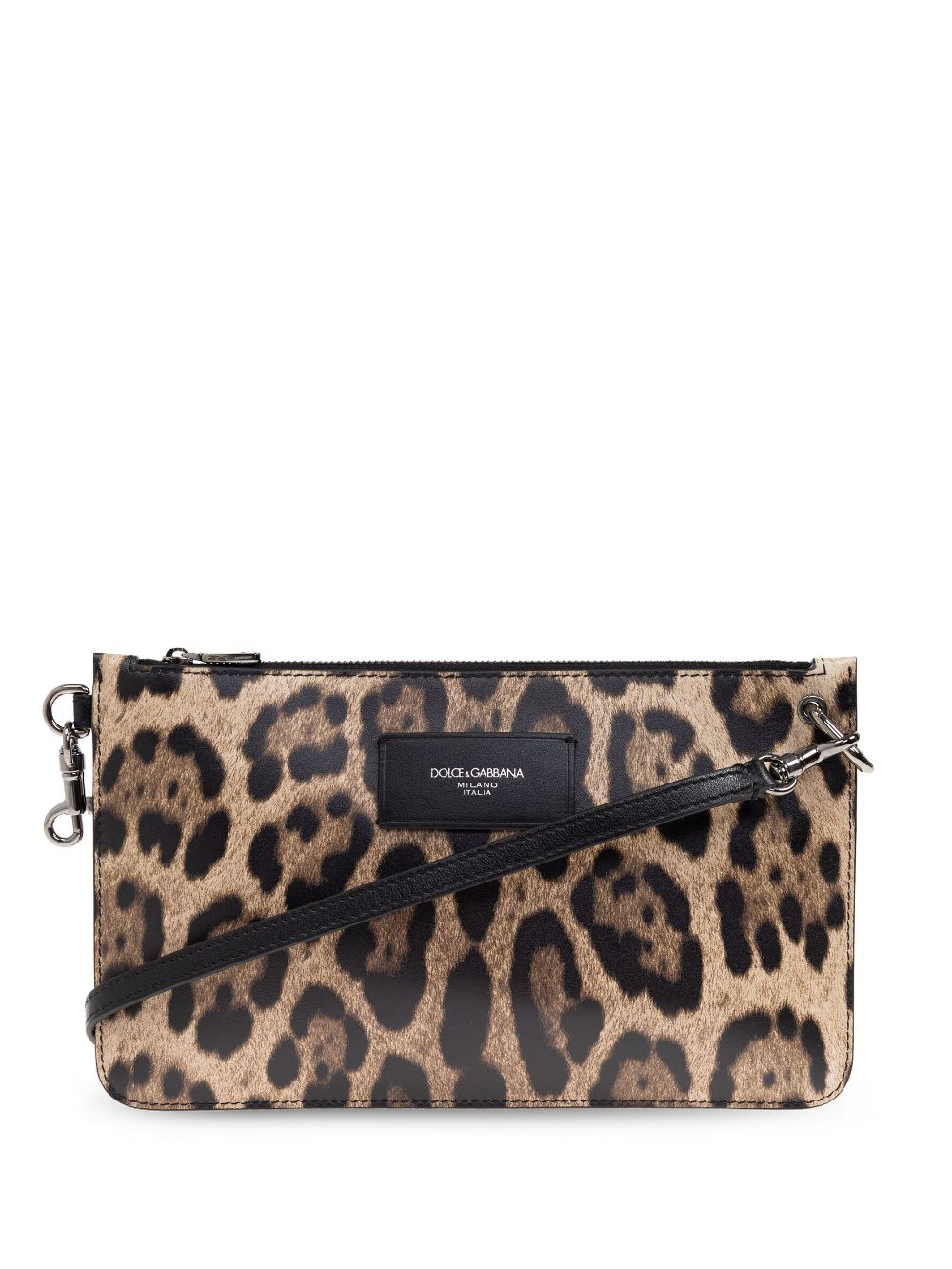 leopard-print toiletry bag