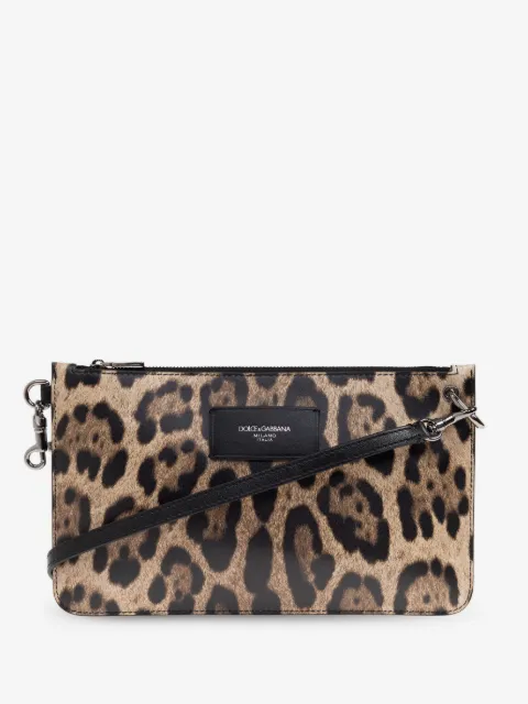 Dolce & Gabbana leopard-print clutch bag