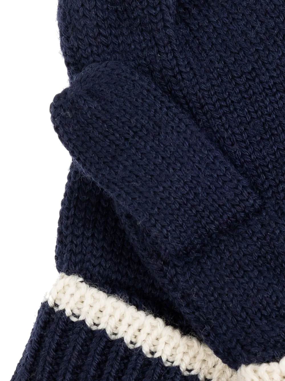 Konges Sløjd Merino Wool Mittens In Blue