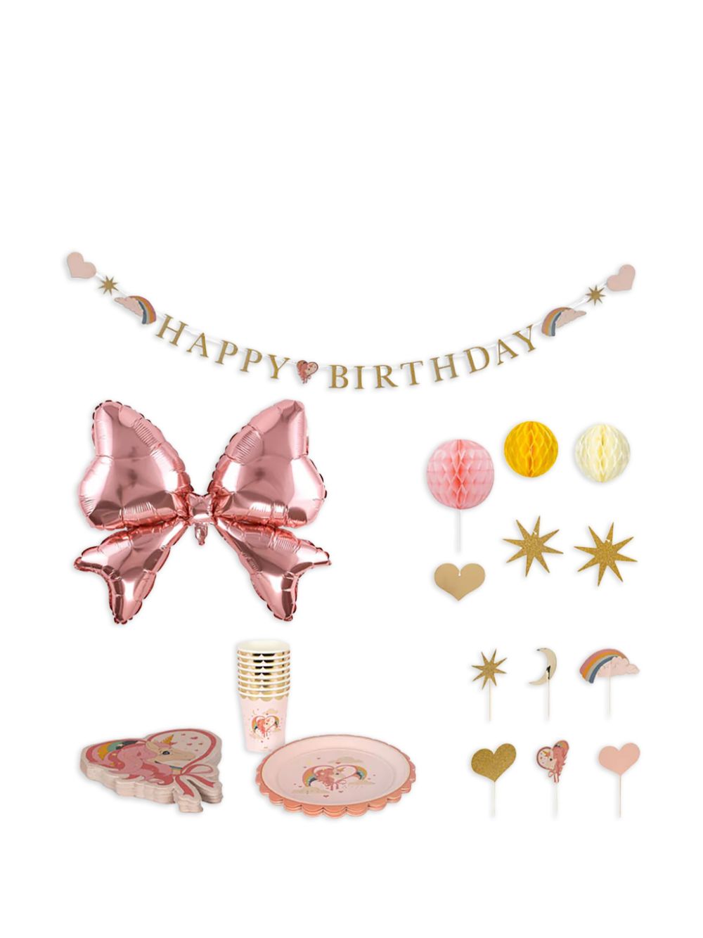 Konges Sløjd Unicorn birthday kit - Pink