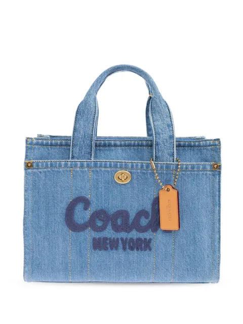Coach Cargo 26 denim tote bag