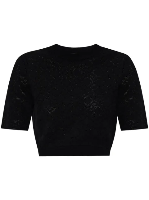 Givenchy monogram cropped T-shirt