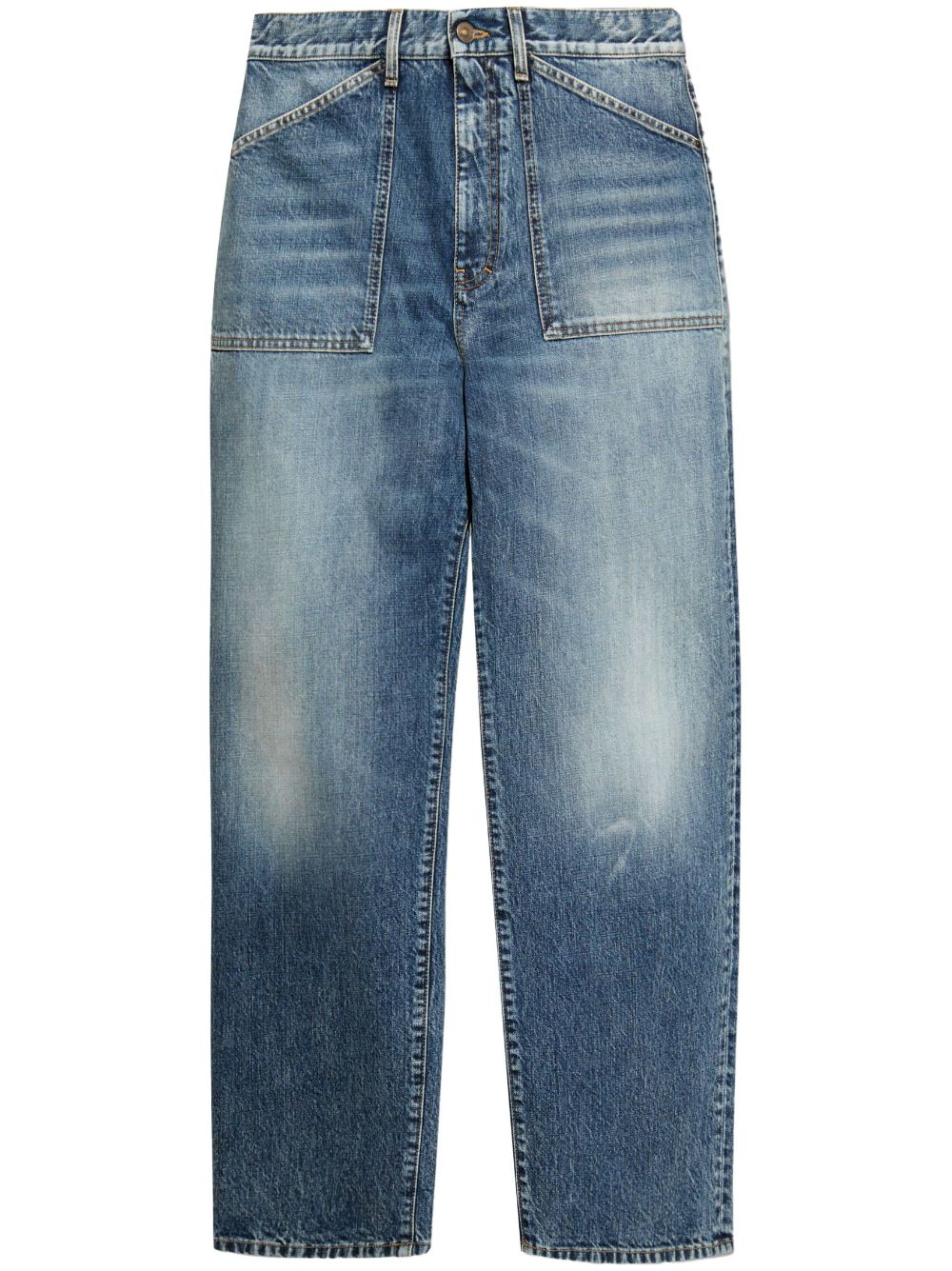 straight-leg jeans