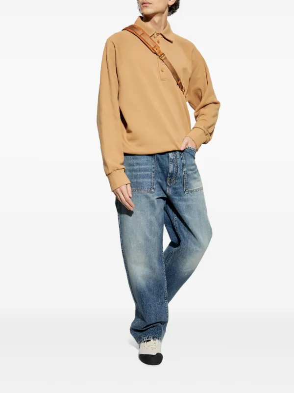 デニム・ジーパン Givenchy Straight-leg jeans Givenchy mid-rise straight-leg Jeans | Blue | FARFETCH