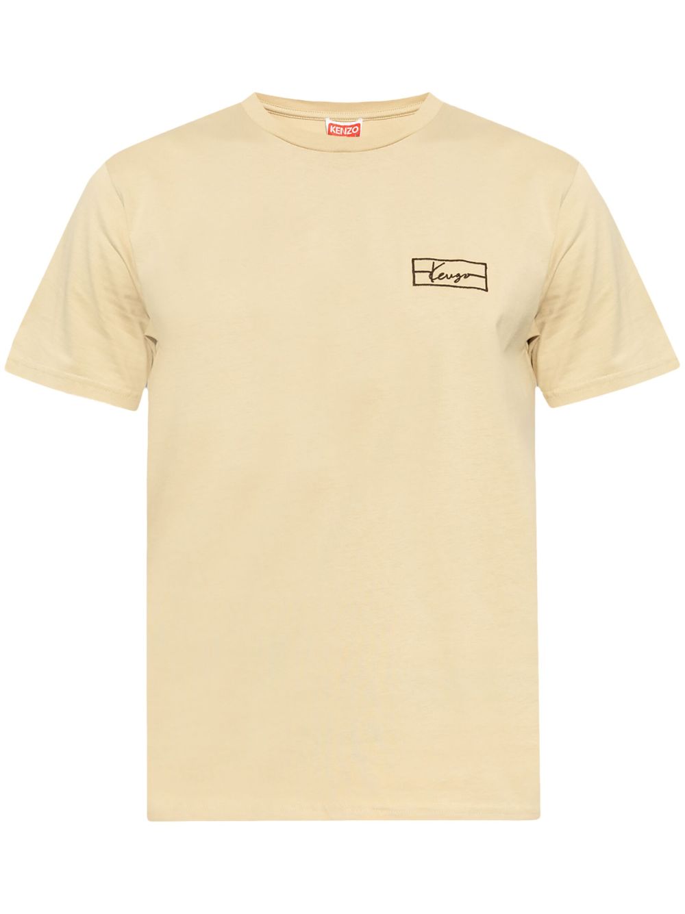 logo-embroidered T-shirt