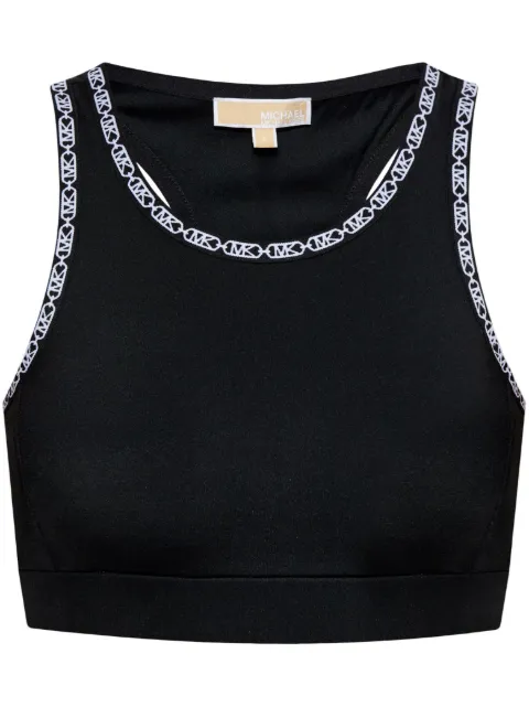 Michael Michael Kors logo-tape sports bra