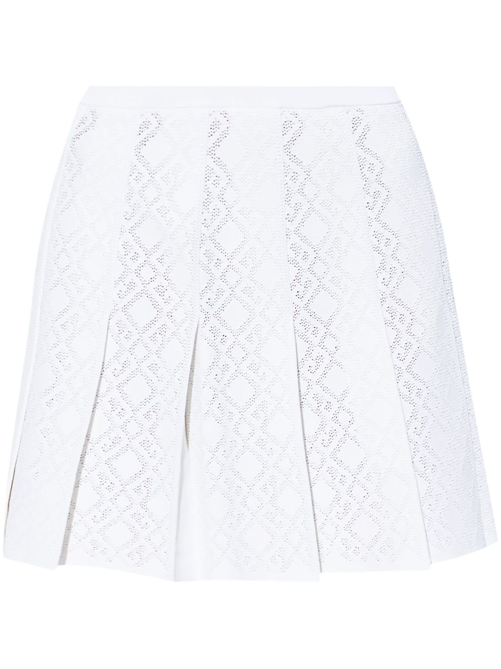 pleated mini skirt