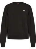 Kenzo logo-patch cotton sweatshirt - Black