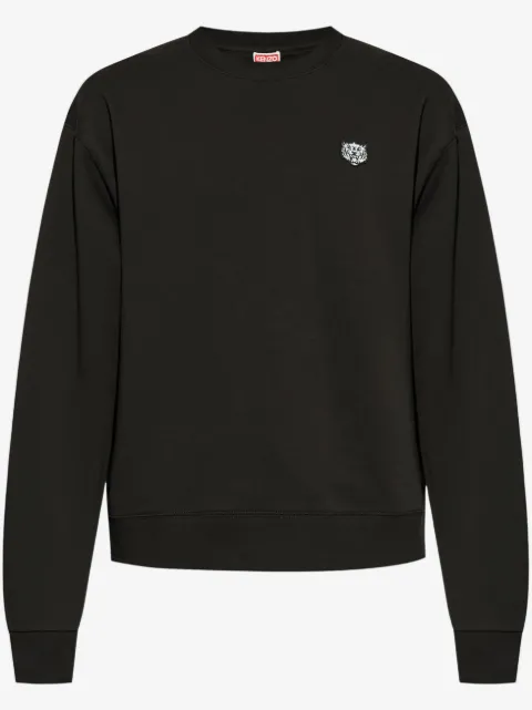 Kenzo Felpa in cotone con applicazione logo