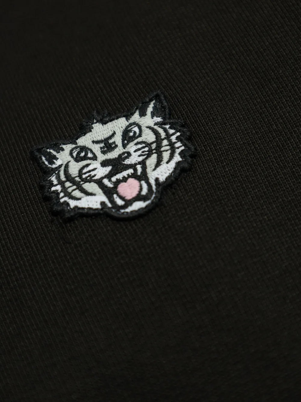 Kenzo Katoenen sweater met logopatch Zwart