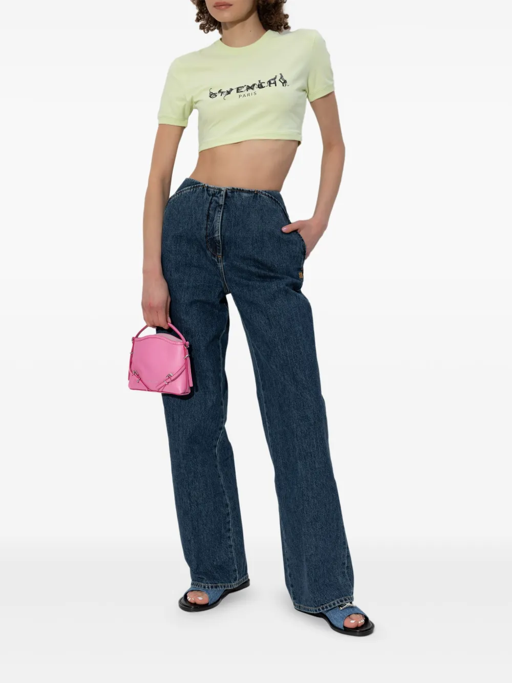 Givenchy Straight jeans met 4G-borduurwerk - Blauw