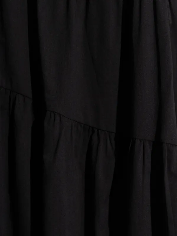 Michael Michael Kors Cotton Tiered Dress Black FARFETCH PH